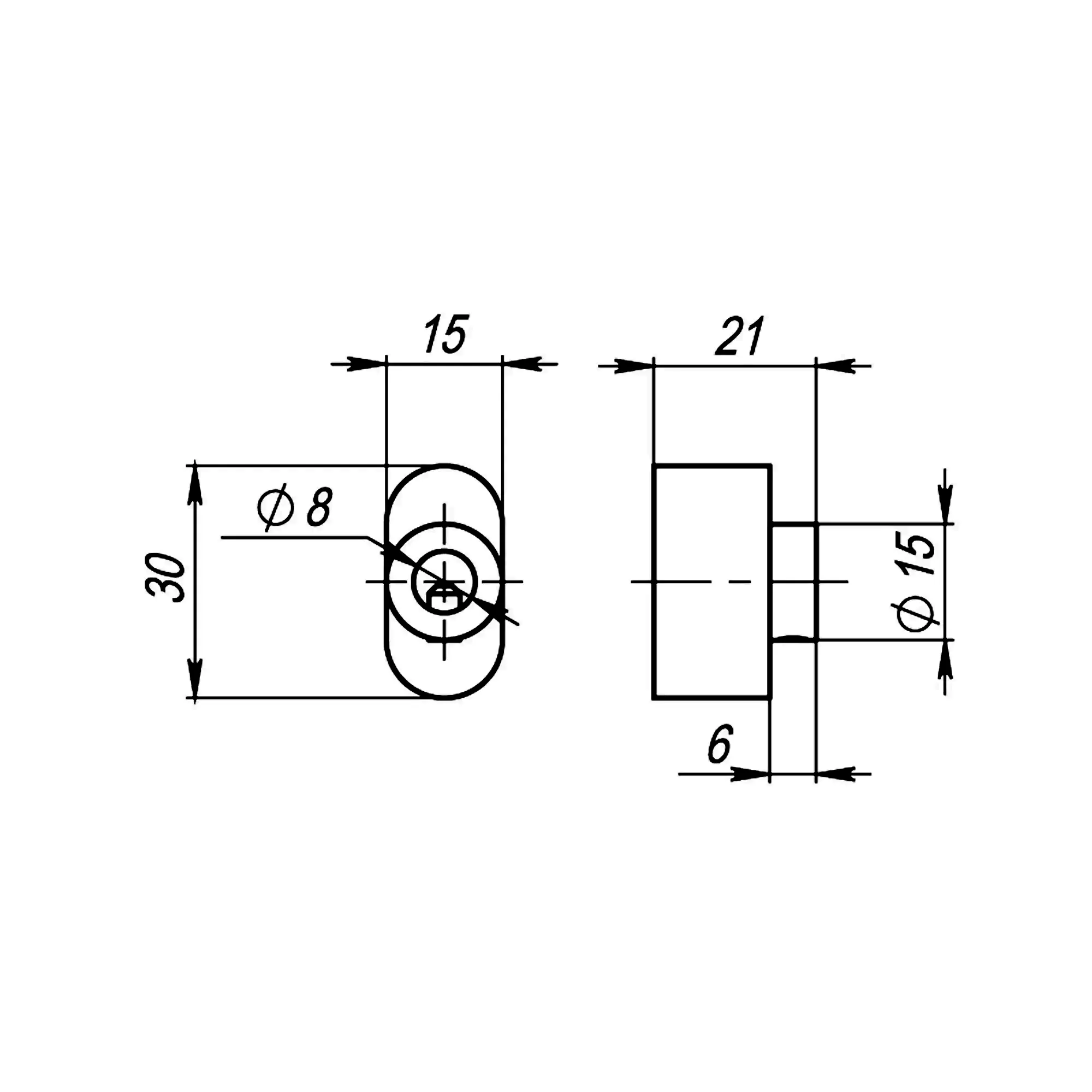 Вертушка Armadillo (Армадилло) на шток цилиндра T.Knob-S (CB-S) MWSC-33 итальянский тисненый 